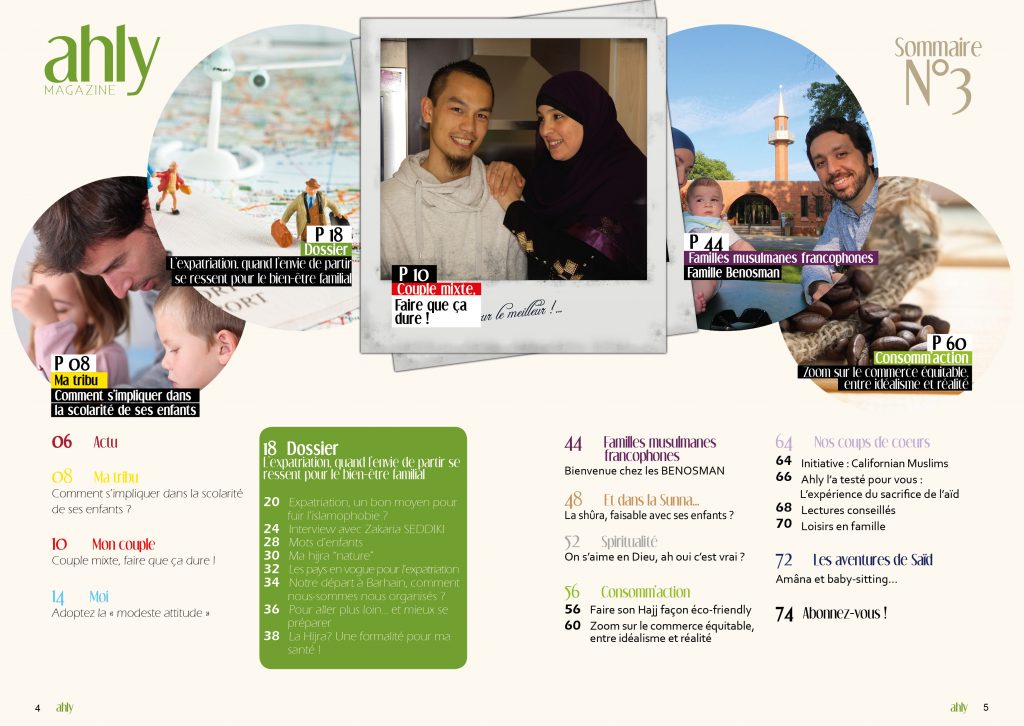 Sommaire du numéro 3 d'ahly magazine